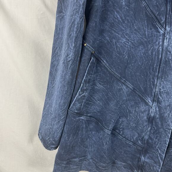 Testimony Los Angeles Women’s Faux Denim French Terry One Button Jacket Medium M - Picture 6 of 6